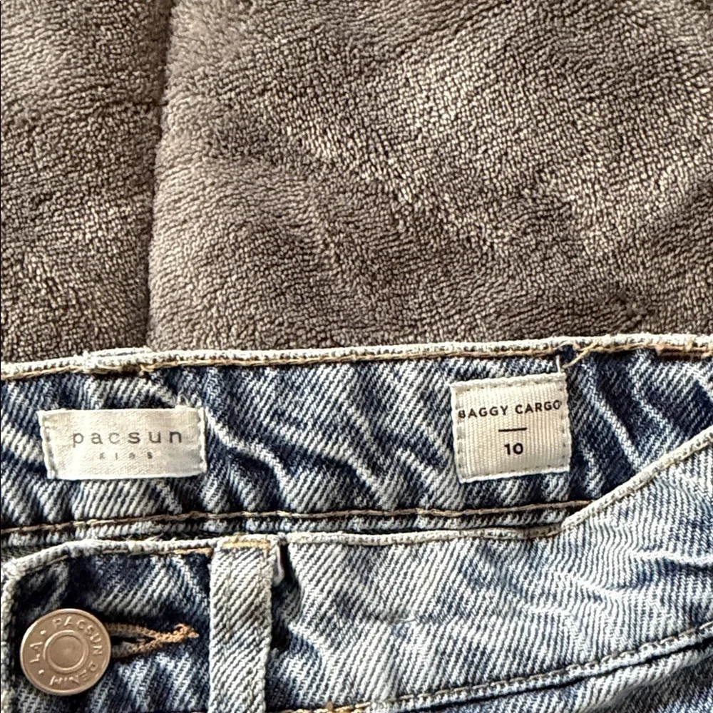 PacSun Kids Blue Cargo Jeans